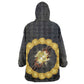 1926 Forever Black History Month Wearable Blanket Hoodie Broken Chains Freedom Adinkra Symbol