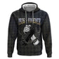 1926 Forever Black History Month Zip Hoodie Broken Chains Freedom Adinkra Symbol
