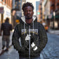1926 Forever Black History Month Zip Hoodie Broken Chains Freedom Adinkra Symbol
