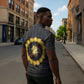 1926 Forever Black History Month Zipper Polo Shirt Broken Chains Freedom Adinkra Symbol