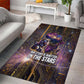 Afrofuturism Legacy Beyond Area Rug African Astronaut Galaxy Mask