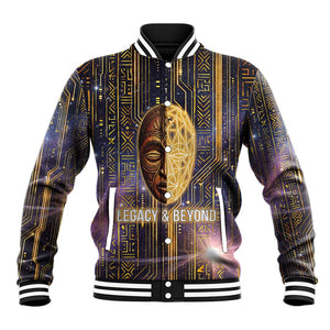 Afrofuturism Legacy Beyond Baseball Jacket African Astronaut Galaxy Mask