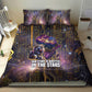 Afrofuturism Legacy Beyond Bedding Set African Astronaut Galaxy Mask