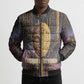 Afrofuturism Legacy Beyond Bomber Puffer Jacket African Astronaut Galaxy Mask