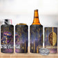 Afrofuturism Legacy Beyond 4 in 1 Can Cooler Tumbler African Astronaut Galaxy Mask