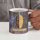 Afrofuturism Legacy Beyond Ceramic Mug African Astronaut Galaxy Mask