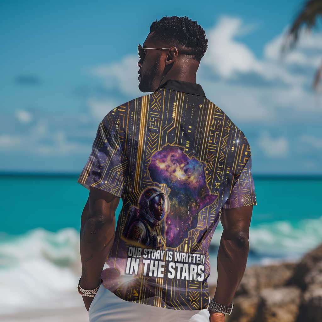 Afrofuturism Legacy Beyond Hawaiian Shirt African Astronaut Galaxy Mask
