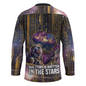 Afrofuturism Legacy Beyond Hockey Jersey African Astronaut Galaxy Mask