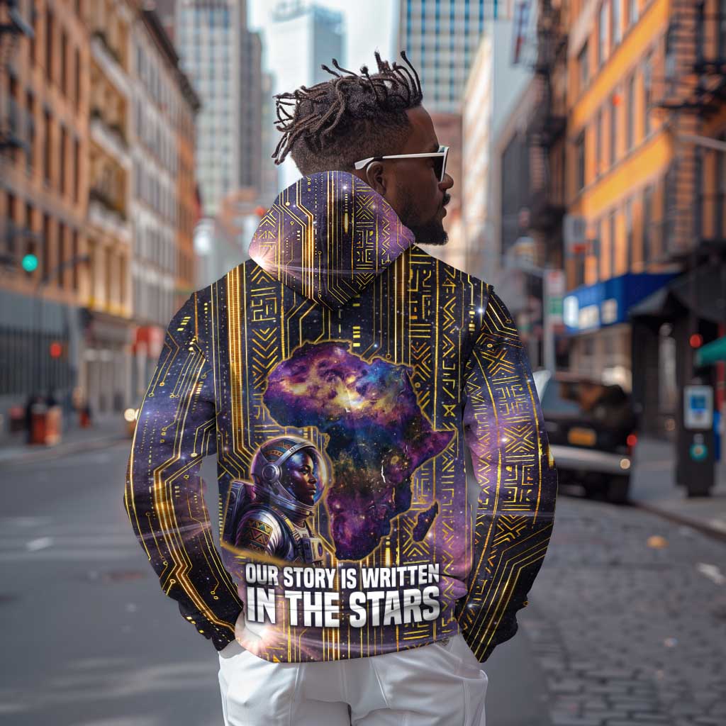 Afrofuturism Legacy Beyond Hoodie African Astronaut Galaxy Mask