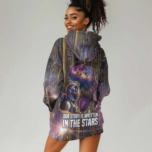 Afrofuturism Legacy Beyond Hoodie Dress African Astronaut Galaxy Mask