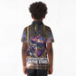 Afrofuturism Legacy Beyond Kid Polo Shirt African Astronaut Galaxy Mask