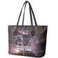 Afrofuturism Legacy Beyond Leather Tote Bag African Astronaut Galaxy Mask