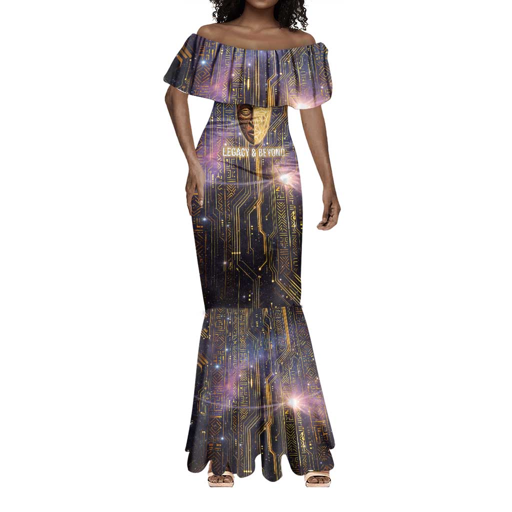 Afrofuturism Legacy Beyond Mermaid Dress African Astronaut Galaxy Mask