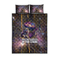 Afrofuturism Legacy Beyond Quilt Bed Set African Astronaut Galaxy Mask
