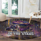 Afrofuturism Legacy Beyond Round Carpet African Astronaut Galaxy Mask