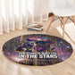 Afrofuturism Legacy Beyond Round Carpet African Astronaut Galaxy Mask