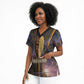 Afrofuturism Legacy Beyond Scrub Top African Astronaut Galaxy Mask