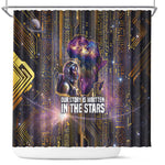 Afrofuturism Legacy Beyond Shower Curtain African Astronaut Galaxy Mask