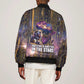 Afrofuturism Legacy Beyond Sleeve Zip Bomber Jacket African Astronaut Galaxy Mask