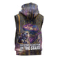 Afrofuturism Legacy Beyond Sleeveless Hoodie African Astronaut Galaxy Mask