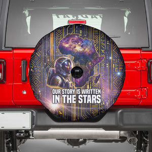 Afrofuturism Legacy Beyond Spare Tire Cover African Astronaut Galaxy Mask