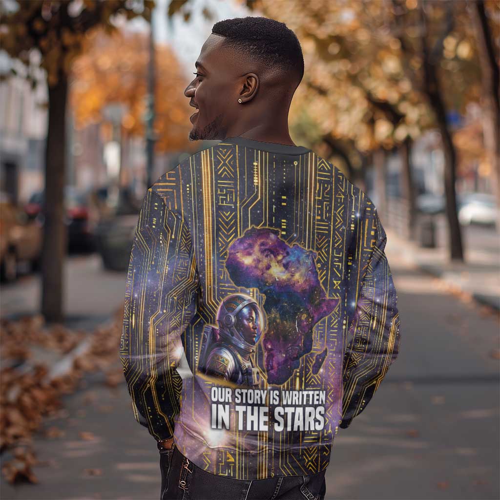 Afrofuturism Legacy Beyond Sweatshirt African Astronaut Galaxy Mask