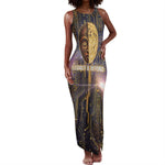 Afrofuturism Legacy Beyond Tank Maxi Dress African Astronaut Galaxy Mask