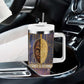 Afrofuturism Legacy Beyond Tumbler With Handle African Astronaut Galaxy Mask