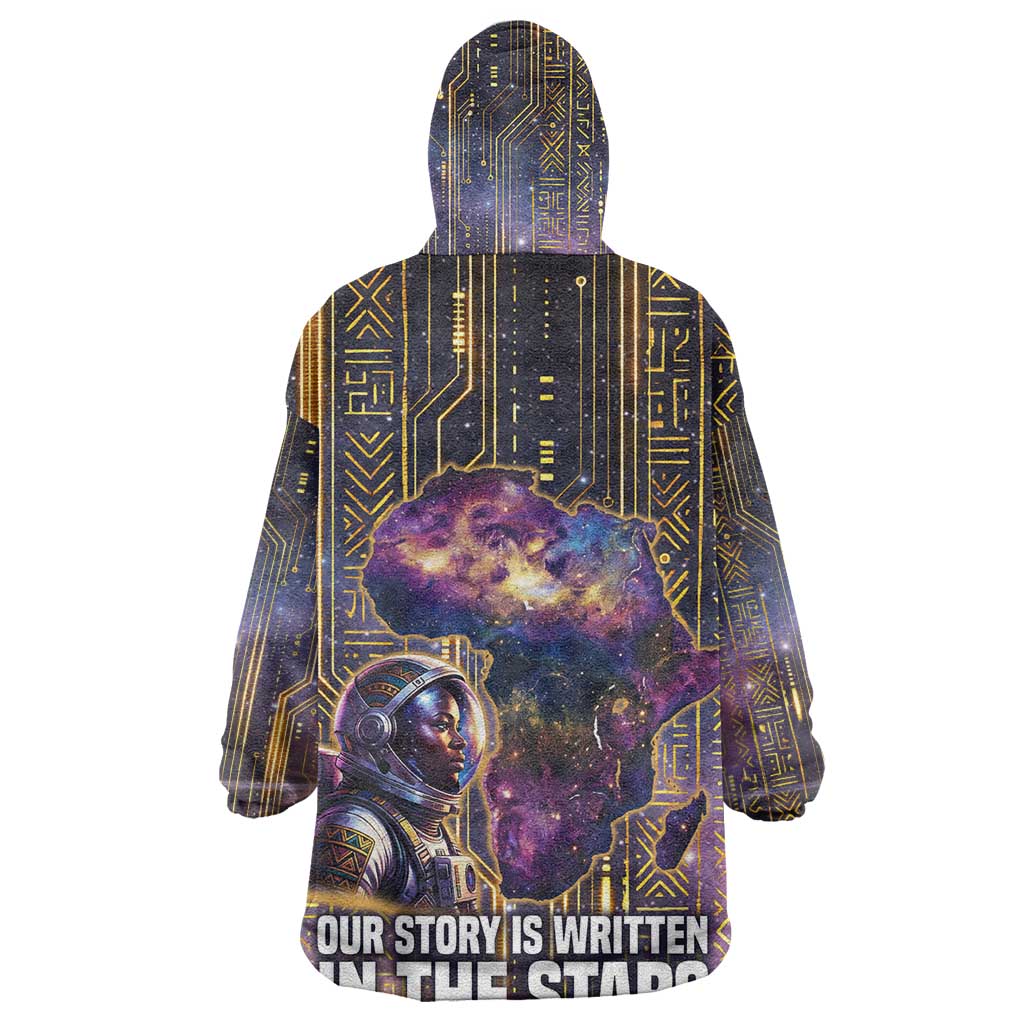 Afrofuturism Legacy Beyond Wearable Blanket Hoodie African Astronaut Galaxy Mask
