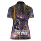 Afrofuturism Legacy Beyond Women Polo Shirt African Astronaut Galaxy Mask
