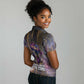 Afrofuturism Legacy Beyond Women Polo Shirt African Astronaut Galaxy Mask