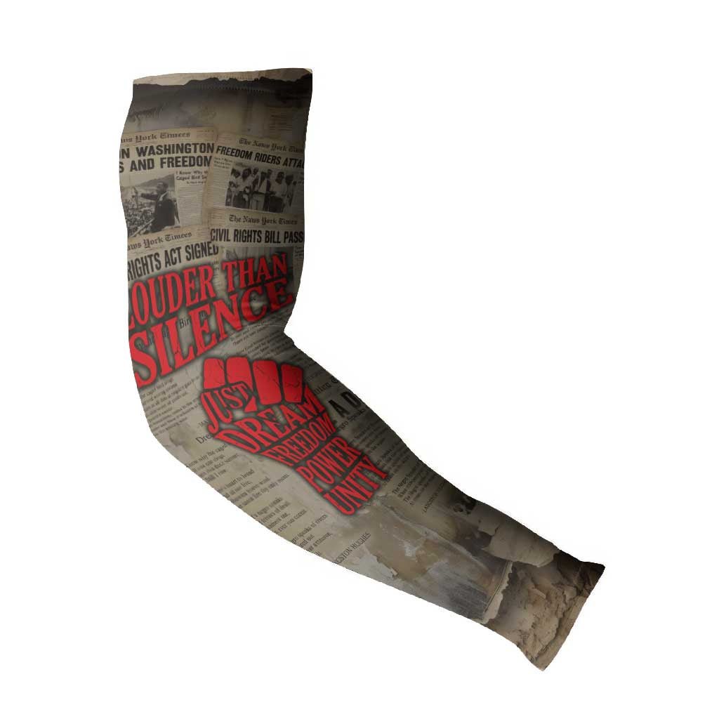 Louder Than Silence African Arm Sleeves Civil Rights News Megaphone