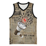 Louder Than Silence African Basketball Jersey Civil Rights News Megaphone