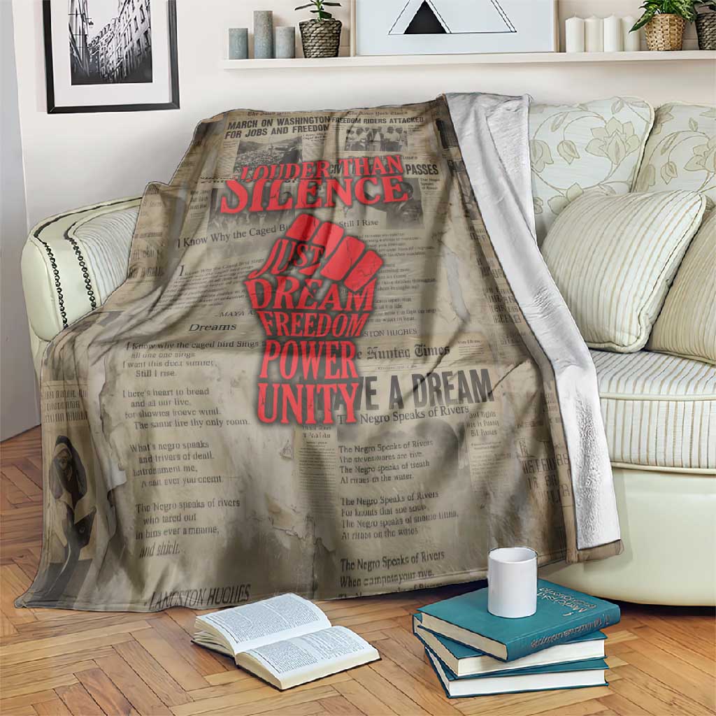 Louder Than Silence African Blanket Civil Rights News Megaphone