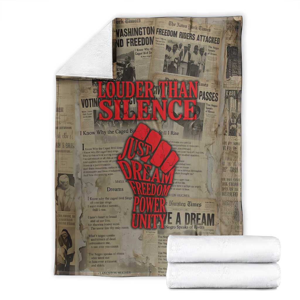 Louder Than Silence African Blanket Civil Rights News Megaphone