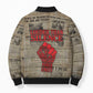 Louder Than Silence African Bomber Puffer Jacket Civil Rights News Megaphone