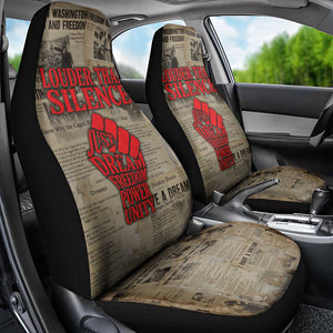 Louder Than Silence African Car Seat Cover Civil Rights News Megaphone
