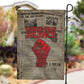 Louder Than Silence African Garden Flag Civil Rights News Megaphone