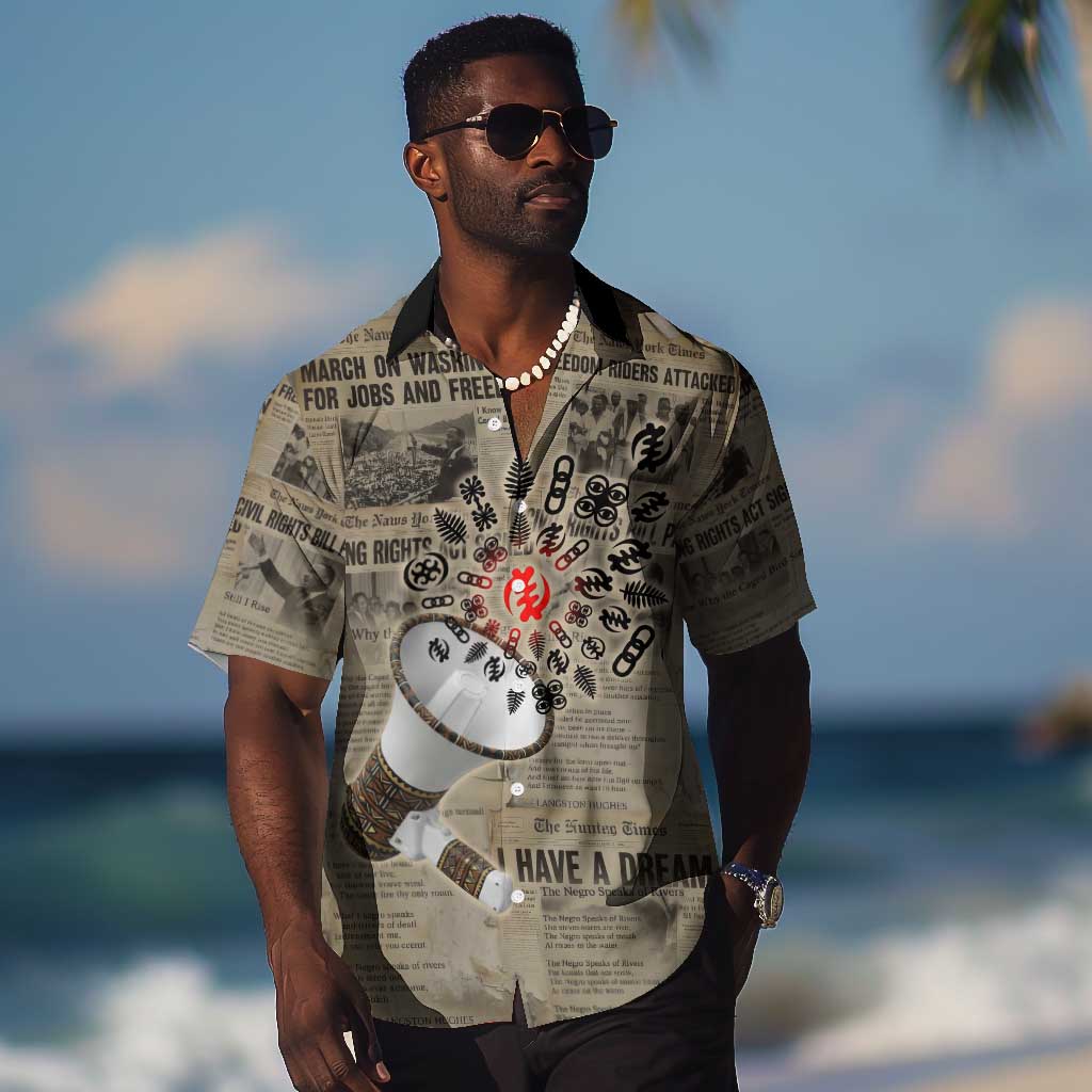 Louder Than Silence African Hawaiian Shirt Civil Rights News Megaphone