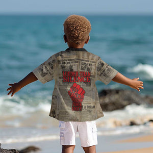 Louder Than Silence African Kid Hawaiian Shirt Civil Rights News Megaphone