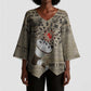 Louder Than Silence African Kimono Sleeve Blouse Civil Rights News Megaphone