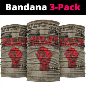 Louder Than Silence African Neck Gaiter Civil Rights News Megaphone