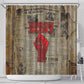 Louder Than Silence African Shower Curtain Civil Rights News Megaphone