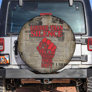 Louder Than Silence African Spare Tire Cover Civil Rights News Megaphone