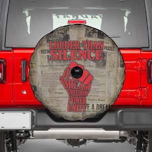 Louder Than Silence African Spare Tire Cover Civil Rights News Megaphone