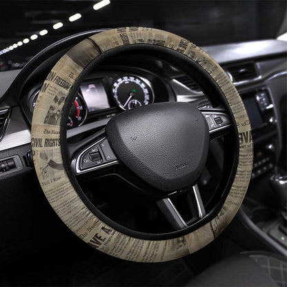 Louder Than Silence African Steering Wheel Cover Civil Rights News Megaphone
