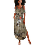 Louder Than Silence African Summer Maxi Dress Civil Rights News Megaphone