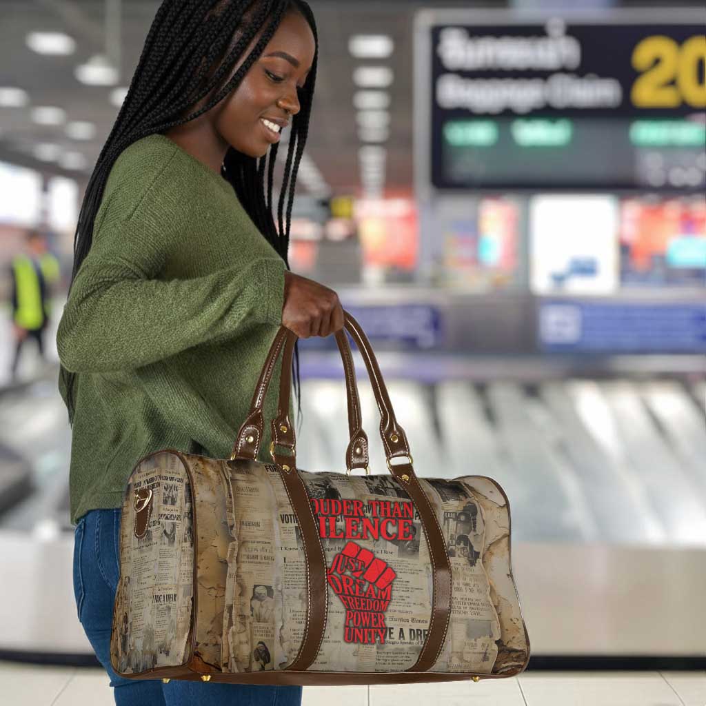 Louder Than Silence African Travel Bag Civil Rights News Megaphone