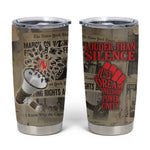 Louder Than Silence African Tumbler Cup Civil Rights News Megaphone