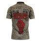 Louder Than Silence African Zipper Polo Shirt Civil Rights News Megaphone